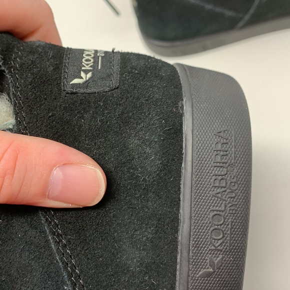 Koolaburra by UGG Shazi Short Winter Boots/Booties black suede fleece lined - Picture 12 of 12
